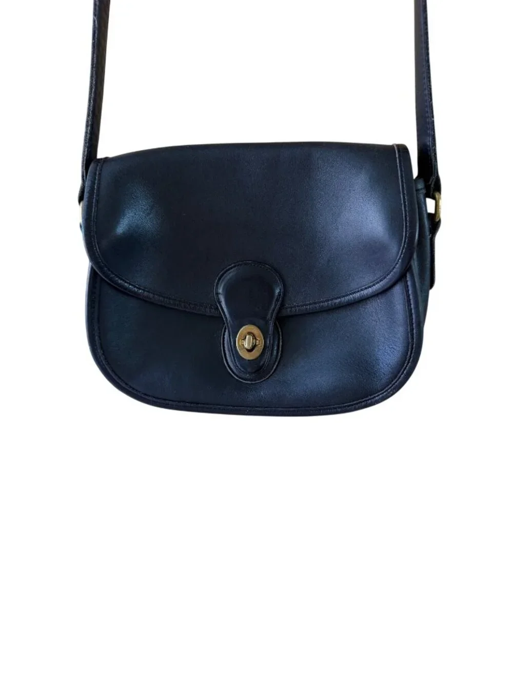 Coach Womens Prairie Bag Black Glove-tanned Leather Turnlock Closure 9954 Vintag - Picture 12 of 16
